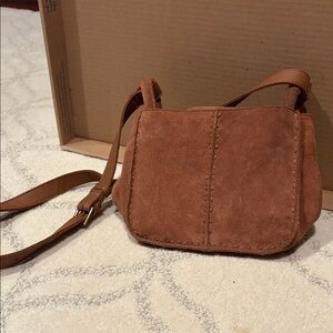 The Sak Tan Suede Crossbody Bag